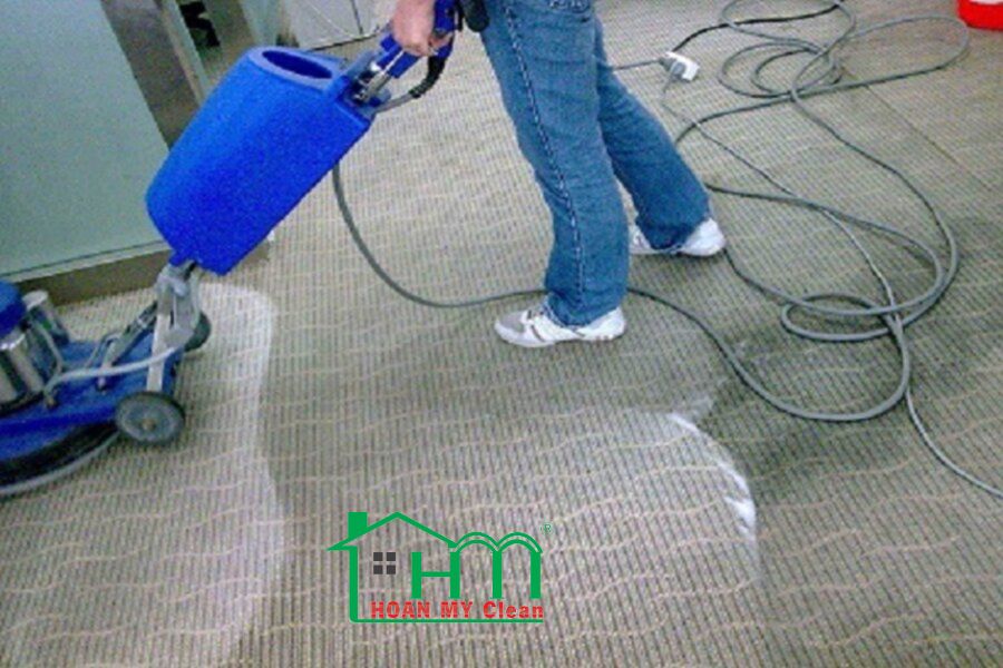 Các bước giặt thảm công nghiệp